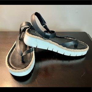 Black Franco Sarto platform sandals